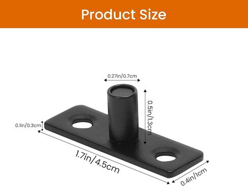 Homode Barn Door Floor Guide, Sliding Door Roller Guide for Bottom, Barn Door Bottom Guide Floor Mount 2 Pack, T Shape Door Guides, Barn Door Hardware Floor Guide Matte Black in Saudi Arabia