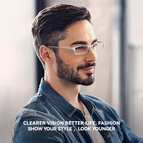Reading Glasses for Women and Men, Blue Light Blocking Readers Spring Hinge Glasses for Reading Compact with Case in Saudi Arabia