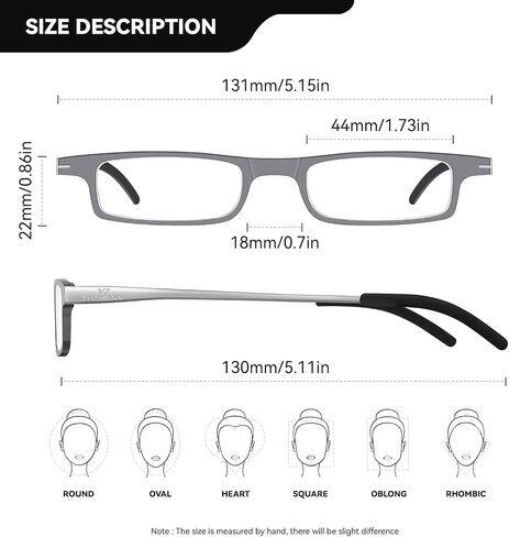 Reading Glasses for Women and Men, Blue Light Blocking Readers Spring Hinge Glasses for Reading Compact with Case in Saudi Arabia