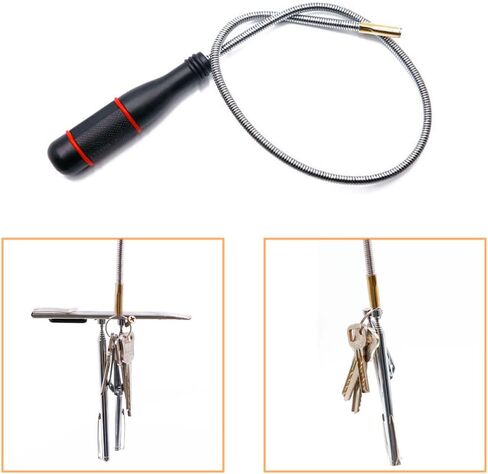4 Pack Telescoping Magnet Pick-up Tool Set - Retrieving Pickup Tools，Extendable Pick Up Tools，Bendable Spring Magnet Stick，Flexible Extra Long Reach Bendable Curve Grabber with 4 Claws in Saudi Arabia