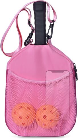 Pickleball Paddle Cover, Paddle Storage Bag with Pockets, Water Resistant Racket Sleeve for Standard & Extended Paddles in Saudi Arabia