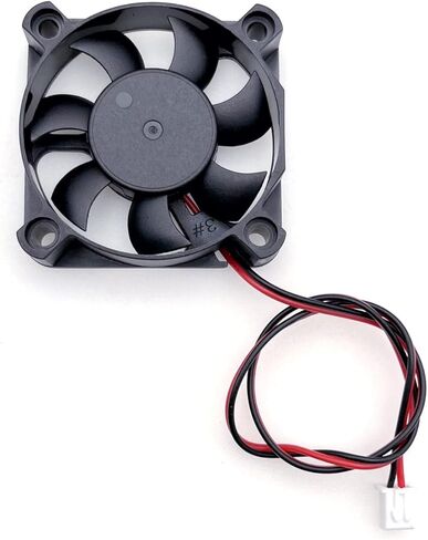 JZK 2pcs 50x50x10mm 2pin DC 12V مروحة تبريد صامتة صغيرة مع أسلاك، 5010 مروحة تبريد صغيرة هادئة 50 مم، 5 سم مروحة DC صغيرة بدون فرش 12V، مروحة طابعة ثلاثية الأبعاد مع موصل كابل in Kuwait