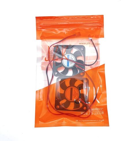 JZK 2pcs 50x50x10mm 2pin DC 12V مروحة تبريد صامتة صغيرة مع أسلاك، 5010 مروحة تبريد صغيرة هادئة 50 مم، 5 سم مروحة DC صغيرة بدون فرش 12V، مروحة طابعة ثلاثية الأبعاد مع موصل كابل in Kuwait