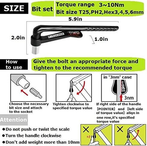 مفتاح عزم الدراجة GORIX مع مجموعة لقم أداة صغيرة للدراجات الجبلية على الطرق (الإصدار العالمي) (GX-8847) in Kuwait