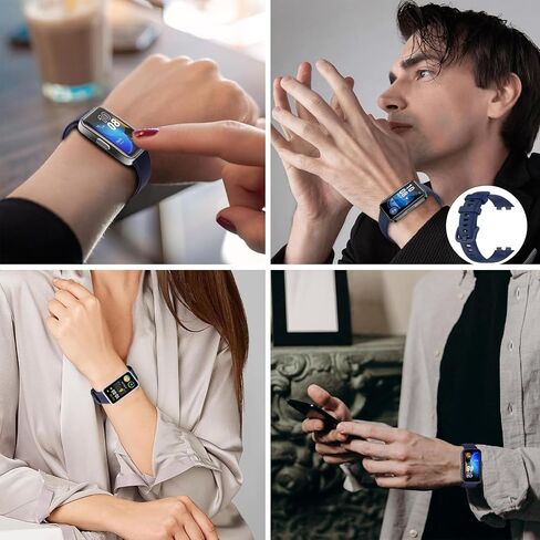 Bands Compatible with Huawei Band 8/Huawei Band 9 Strap Replacement [3 Packs] Sport Silicone Wristbands Huawei Band 9NFC/8NFC Bracelets for Man Woman in Kuwait