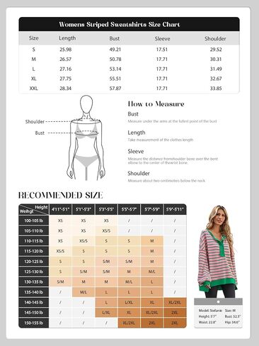 Tankaneo Womens Oversized Striped Sweatshirts Henley Shirts Color Block Casual Pullover Waffle Knit Tops in Saudi Arabia