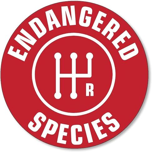 Black Round Stick Shift - Endangered Species Sticker (Decals Manual Transmission Driver Vinyl Shifting Gears Cars, Trucks (3 inch) in Saudi Arabia