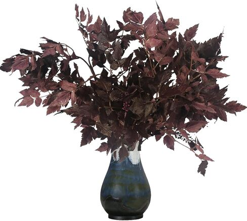 3 Pack Artificial Cimicifuga Plant Leaf 21 inch Faux Plum Cimicifuga Ramosa Leaf Branch Fall Cimicifuga Stems for Home Vase Table Wedding Farmhouse Mantel Harvest Decor(3, 21 inch) in Saudi Arabia