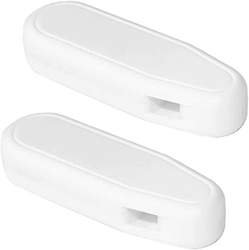 2 قطعة من البلاستيك الأبيض الحاجب اللفاف مقبض عمودي مطرز الستائر سلسلة اكسسوارات وزن الحبل للعمودي ، أجزاء المصراع ، مصراع النوافذ in Kuwait