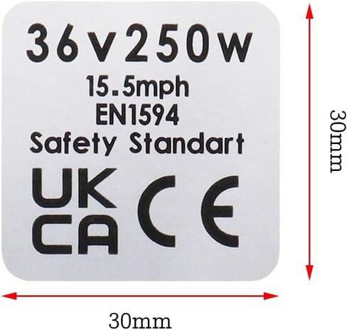 Create idea 10pcs Mid Drive Motor Sticker 36V 250W Motor Waterproof Sticker Decal 30x30mm Motor CE Label Tags Compatible with BAFANG BBS02B BBS01 in Saudi Arabia
