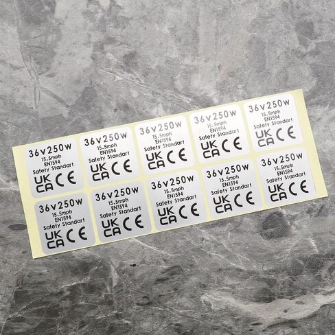 Create idea 10pcs Mid Drive Motor Sticker 36V 250W Motor Waterproof Sticker Decal 30x30mm Motor CE Label Tags Compatible with BAFANG BBS02B BBS01 in Saudi Arabia