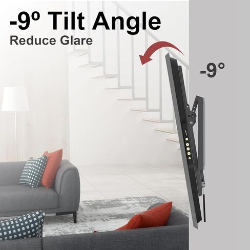 USX STAR Advanced Tilt TV Wall Mount with Extendable Design for Most 42-90 inch TVs, Wall Mount TV Bracket with Quick Lock Release, Max VESA 600x400mm, Hold TV up to 120LBS and 24'' Studs in Kuwait