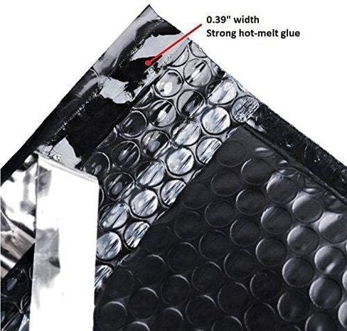 BESTeck #5 Black Poly Bubble Mailers 10.5" x 16" Padded Envelopes (10) in Saudi Arabia