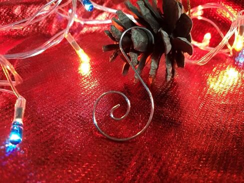 Christmas Ornaments Hooks Christmas Tree Hanger Great for Christmas Tree Decoration - 120 / Silver in Kuwait