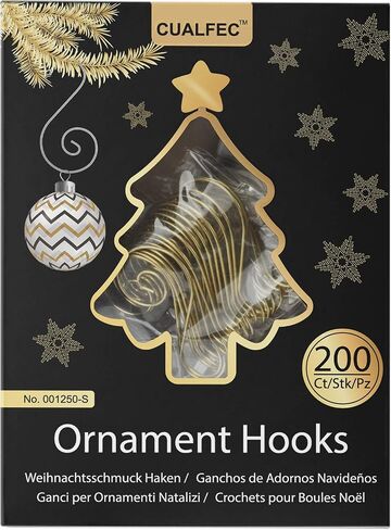 Christmas Ornaments Hooks Christmas Tree Hanger Great for Christmas Tree Decoration - 120 / Silver in Kuwait