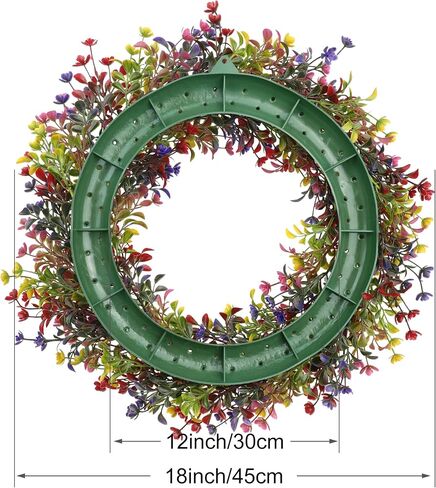 Boxwood Wreaths for Front Door Fall Decorations Farmhouse Wreaths for Window Wedding Decor Home Porch Patio Garden Decor 18 Inches Yellow in Saudi Arabia