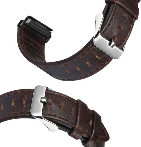 Compatible with Garmin Fenix 8 bands, Lamshaw 26mm, 22mm, 20mm Leather Silicone Breathable Replacement Smartwatch Strap Wristband Compatible with Fenix 8 43mm, 47mm, 51mm, Fenix 8 Series, Fenix 7 in Saudi Arabia