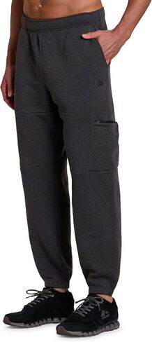 RBX Active Men's Fleece Sweatpants, Cotton Blend Cargo Pants Fleece Joggers Workout Hiking Joggers with Cargo Pockets in Saudi Arabia