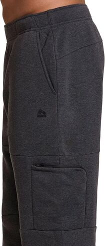 RBX Active Men's Fleece Sweatpants, Cotton Blend Cargo Pants Fleece Joggers Workout Hiking Joggers with Cargo Pockets in Saudi Arabia