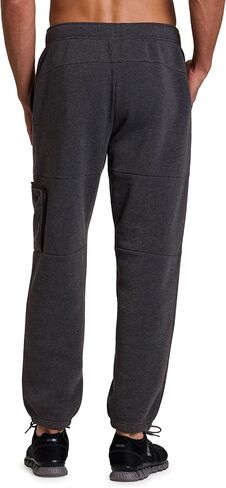 RBX Active Men's Fleece Sweatpants, Cotton Blend Cargo Pants Fleece Joggers Workout Hiking Joggers with Cargo Pockets in Saudi Arabia