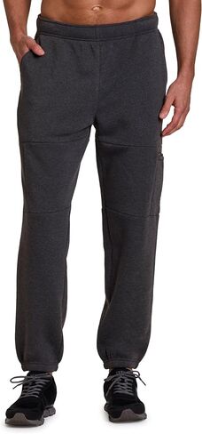 RBX Active Men's Fleece Sweatpants, Cotton Blend Cargo Pants Fleece Joggers Workout Hiking Joggers with Cargo Pockets in Saudi Arabia