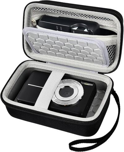 Comecase Hard Digital Camera Case for Canon G7X Mark III/II & SX740 | Hard Shell Travel Storage for Creators and Travelers,for Kodak Pixpro FZ55/FZ45, for Sony Cybershot/Ricoh GR III, Black in Saudi Arabia