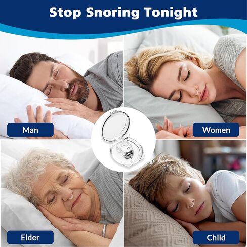 Anti Snoring Devices, Silicone Magnetic Snoring Nose Clip for Sleeping with Adjustable, Effective Sleep Apnea Devices, Snoring Solution for All Genders, Stop Snoring Aids to Ensure Deep Sleep, 8PCS in Saudi Arabia