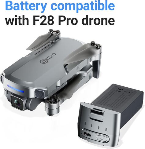Contixo F24 Pro drones with camera for adults 4K UHD Foldable RC Quadcopter GPS Return Home, FPV Camera Compatible with VR - 30 Minutes Flight Time - Foldable Brushless Motors - With Carrying Case in Kuwait