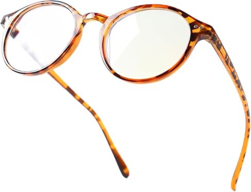 Vintage Round Blue Light Glasses for Women Men, Retro Circle TR90 Frame Protection Eyeglasses Anti Eyestrain Ruby in Saudi Arabia
