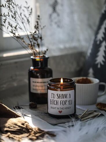 Best Friend Birthday Gifts for Women, I’d Shank A B for You Scented Soy Candle, Funny Birthday Gift Galentines Gag Gift for Friends, BFF, Bestie, Sister (BTCH) in Saudi Arabia