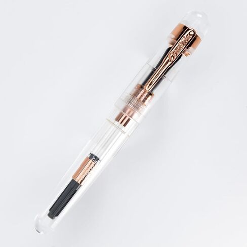 Conklin All American Eye Dropper LIMITED EDITION Fountain Pen - Cartridge/Converter/Eyedropper Filling System - (Demo Rosegold) - Omniflex Nib in Saudi Arabia