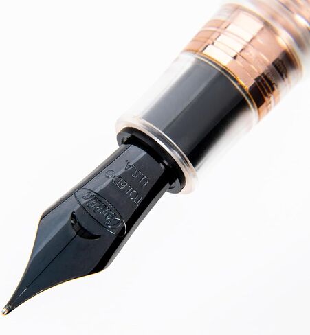 Conklin All American Eye Dropper LIMITED EDITION Fountain Pen - Cartridge/Converter/Eyedropper Filling System - (Demo Rosegold) - Omniflex Nib in Saudi Arabia