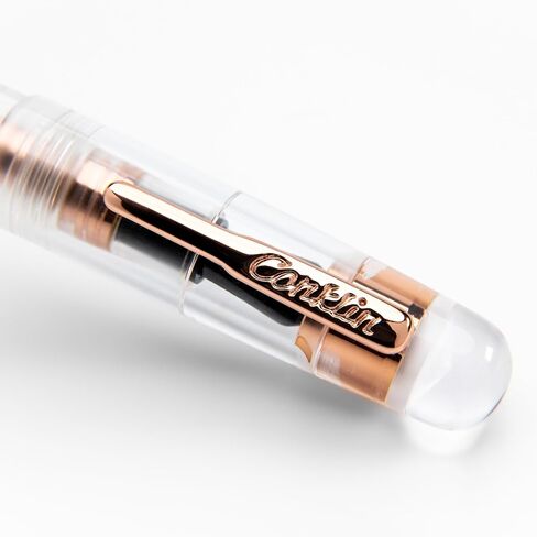 Conklin All American Eye Dropper LIMITED EDITION Fountain Pen - Cartridge/Converter/Eyedropper Filling System - (Demo Rosegold) - Omniflex Nib in Saudi Arabia