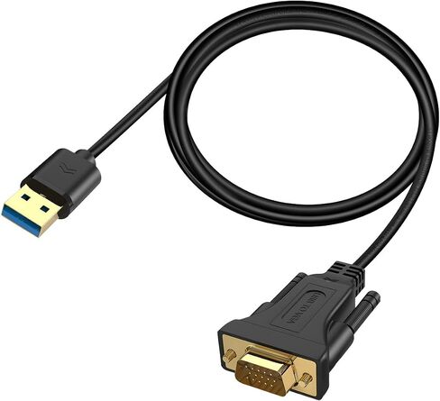 USB C to VGA Cable 3ft, VGA to USB C Cable for Monitor, Type-C to VGA Cable, USB C to VGA Cable Compatible with MacBook Pro/Air, iPad Pro, Phone, Laptop, Projector in Saudi Arabia