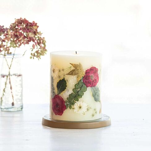 Rosy Rings Botanical Candle Red Currant Cranberry | Luxury Aromatherapy Long Lasting Candle Home Decor Gifts Notes of Lemon, Cranberry, Currant, Cedar, Ginger Aroma Burn Time 120 Hours 5.5" H in Saudi Arabia