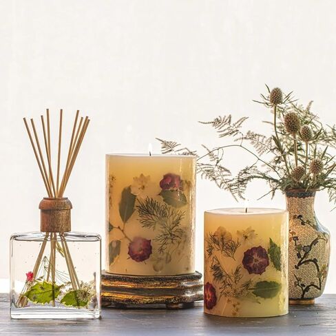 Rosy Rings Botanical Candle Red Currant Cranberry | Luxury Aromatherapy Long Lasting Candle Home Decor Gifts Notes of Lemon, Cranberry, Currant, Cedar, Ginger Aroma Burn Time 120 Hours 5.5" H in Saudi Arabia