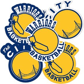 Desert Cactus Golden State Warriors Stickers NBA Officially Licensed Vinyl Decal Laptop Water Bottle Car Scrapbook (Vintage T2-B)