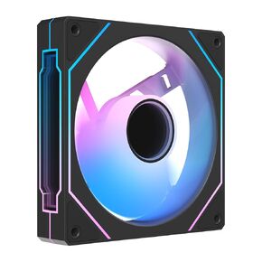 Gamma F12 Reverse Blade 120mm Case Fan, Infinity Mirror ARGB Fans with Hydraulic Bearing, 4 Pin Cooling Fan Speed 800-1600rpm, High Performance Case Fan for Desktop