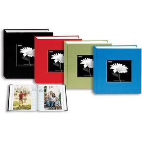 Pioneer Cloth Frame Album, Standard Cloth Covers, Holds 100 4x6 - Assorted Colors