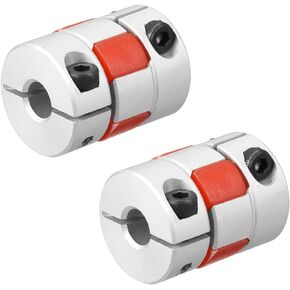 uxcell 2pcs Shaft Coupling 6mm to 6mm Bore L25xD20 Flexible Coupler Joint for Servo Stepped Motor