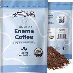 Squatty Potty Enema Coffee – Organic Coffee – 419° Roasted, Ground Coffee, Cleanse and Detoxify, Made in USA – 1 lb Bag
