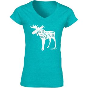 Leupold W's SS Wild Scoop Neck Tee Teal SM