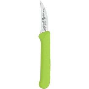 Messermeister Petite Messer 2.5" Bird’s Beak Parer with Matching Sheath, Green - German 1.4116 Stainless Steel & Ergonomic Handle - Lightweight, Rust Resistant & Easy to Maintain