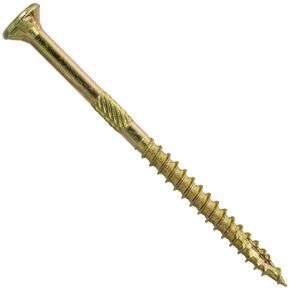Jake Sales #9 x 2 3/4" Gold Star Wood Screw Torx/Star Drive Flat Head (5 POUNDS - 430 Approx. Screw Count) - Multipurpose Torx/Star Drive Wood Screws