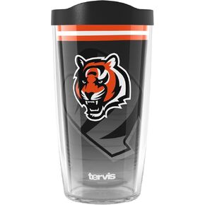 Tervis NFL Cincinnati Bengals - Forever Fan Made in USA Double Walled Insulated Tumbler Travel Cup Keeps Drinks Cold & Hot, 16oz, Classic