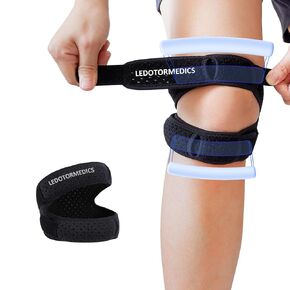 Medical Patella Knee Brace for Knee Pain, (Plus Size) Professional Patellar Tendon Support Strap for Men&Women, Knee Brace for Meniscus Tear, Pain Relief, Arthritis, Tendonitis, MCL, ACL