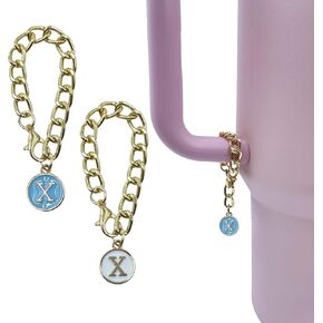 Letter Charm Accessories for Stanley Cup 2PCS Personalized Initial Name ID Decor Handle Charm for Stanley Tumbler