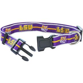 NCAA LSU Large Dog Collar - 18-Inch - 26-Inch Dog Collar - Officially Licensed