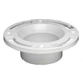 Oatey 3 in. PVC Closet Flange with Plastic Ring without Test Cap