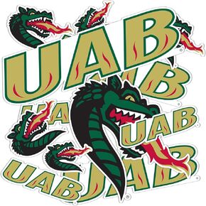 Desert Cactus University of Alabama at Birmingham Stickers Blazers UAB Vinyl Decals Laptop Water Bottle Car Scrapbook Sheet T1 (Type 1-1)